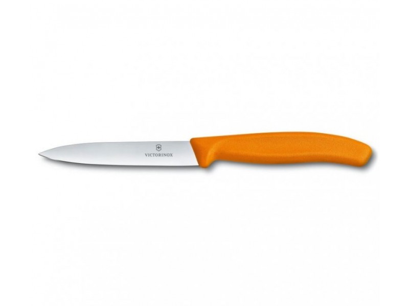 Нож кухонный Victorinox SwissClassic Paring 10 см оранжевый (Vx67706.L119)